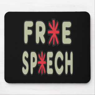 Free Speech Censorship Mouse Pad