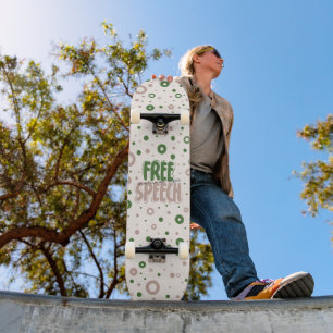 Free Speech Is a Human Right Skateboard