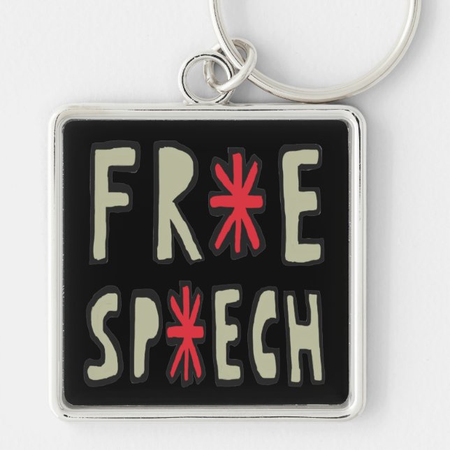 Free Speech Keychain (Front)