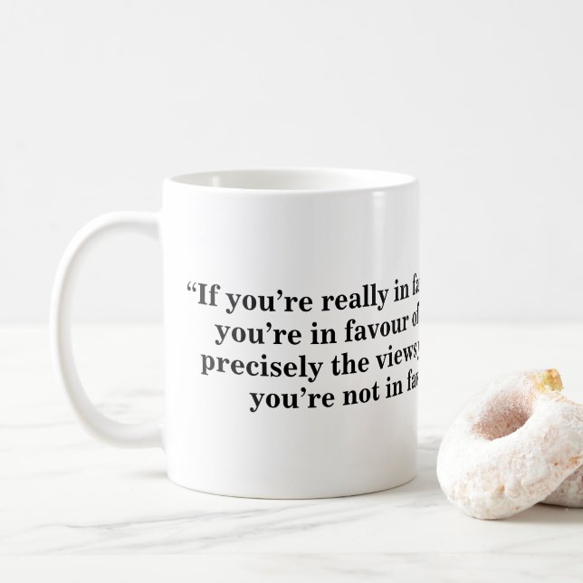 Free Speech Mug - Quote 30 (With Donut)