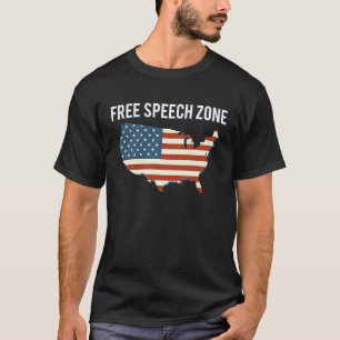 FREE SPEECH ZONE First Amendment America T-Shirt