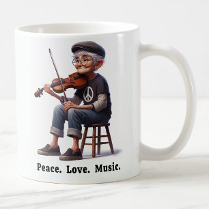 Free Spirated Senior Citizen Enjoying Life Coffee Mug