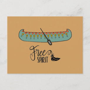 Free Spirit Canoe Postcard