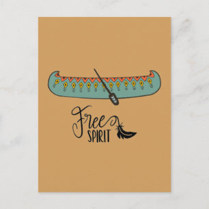 Free Spirit Canoe Postcard