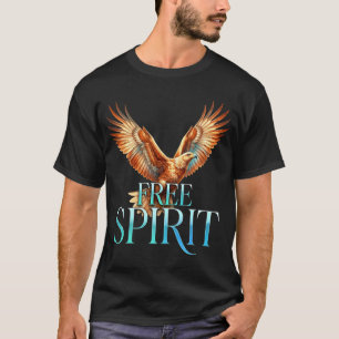 Free Spirit Eagle Freedom Vintage Streetwear T-Shirt