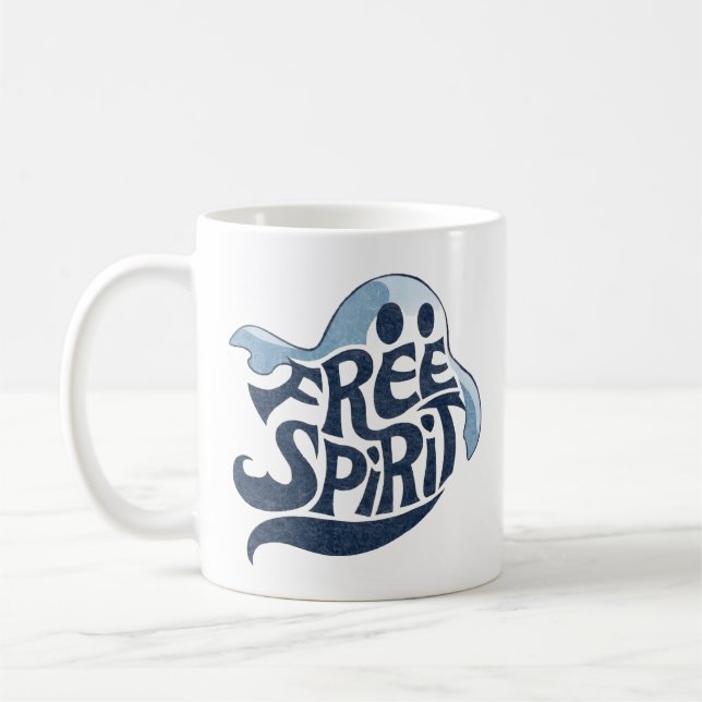 Free Spirit Ghost Coffee Mug (Left)