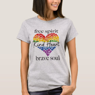 Free Spirit, Kind Heart Women's Heart Shirt