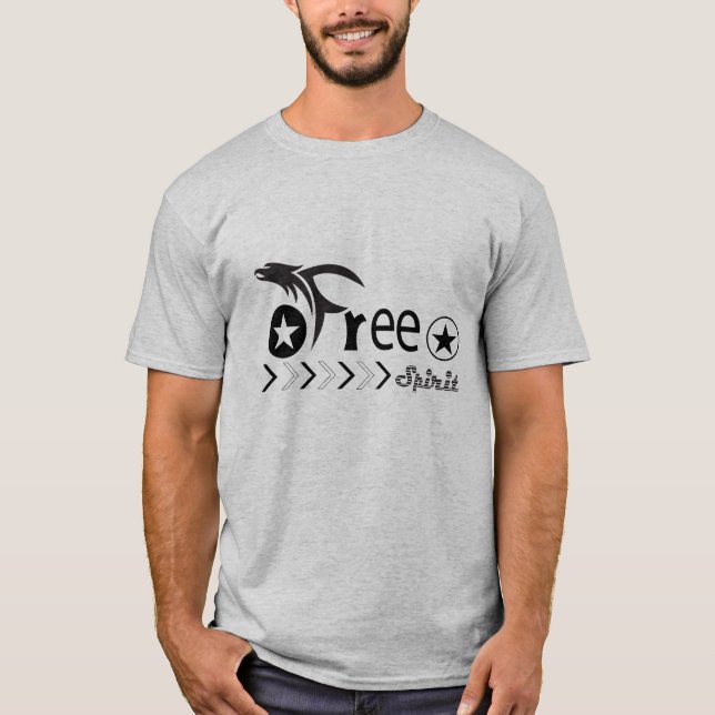 Free Spirit Men's Basic T-Shirt (Front)