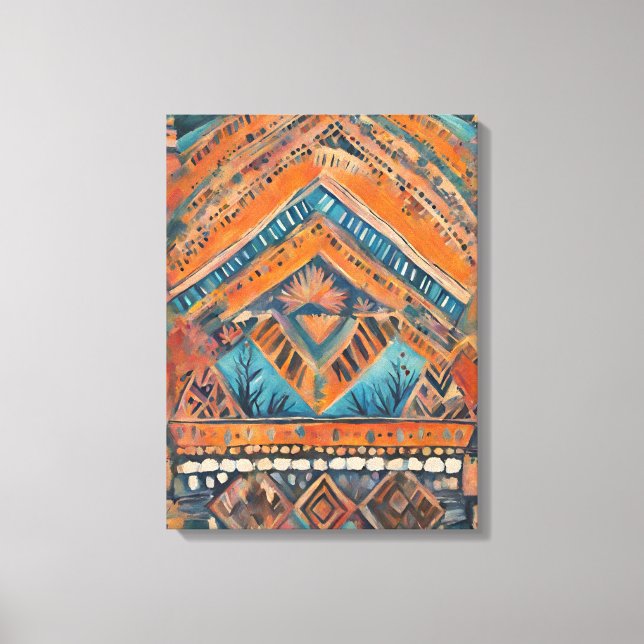 "Free Spirit on Canvas: A Bohemian Rhapsody" Canvas Print (Front)