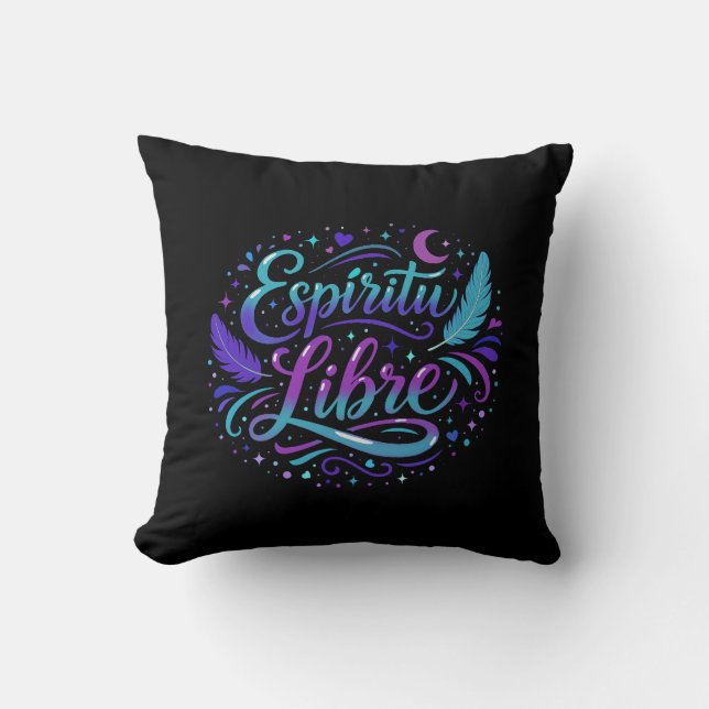 Free Spirit Throw Pillow (Front)