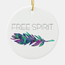 Free Spirit Watercolor Feather