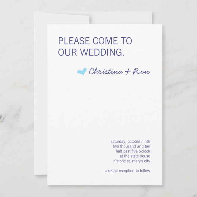 Free Spirit Wedding Invite (Front)