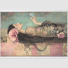 Free Spirit Whimsical Portrait, patchwork & floral