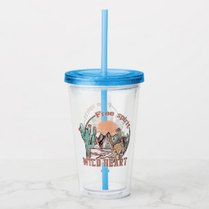 Free Spirit, Wild Heart Acrylic Tumbler