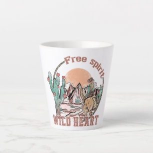 Free Spirit, Wild Heart Latte Mug