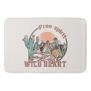 Free Spirit, Wild Heart Western Country Bath Mat