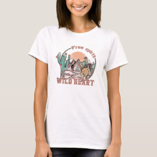 Free Spirit, Wild Heart   Western Country T-Shirt
