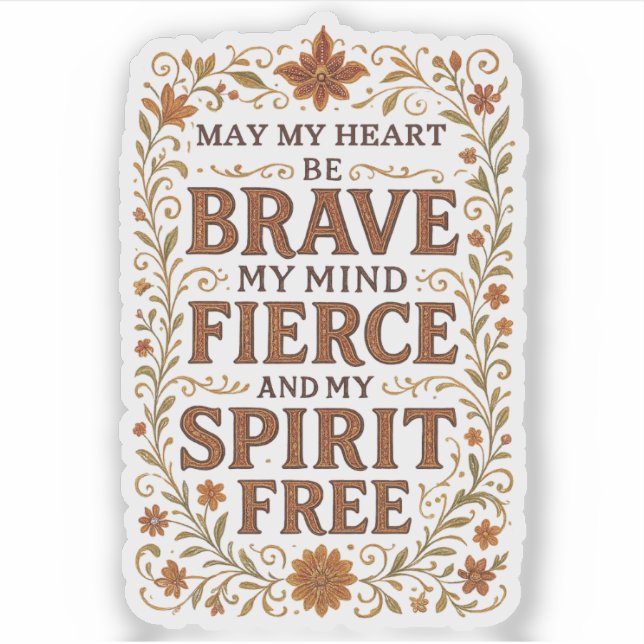 Free-Spirited Bohemian Affirmation Quote Art (Front)