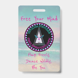 Free Spirited Flock Badge, Free Your Mind Badge