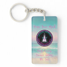 Free Spirited Flock Member, Flamingo Keychain