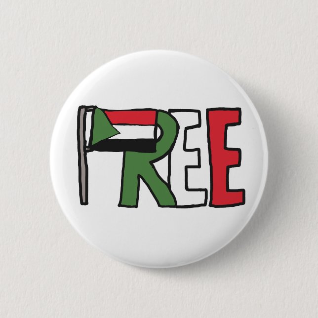 Free Sudan 2 Inch Round Button (Front)