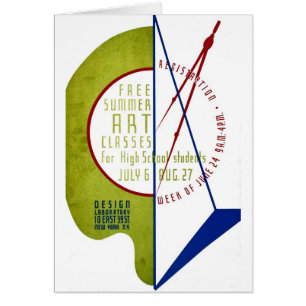 Free Summer Art Classes - WPA Poster -