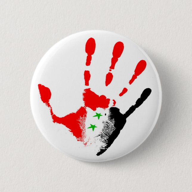 Free Syria Badge 2 Inch Round Button (Front)