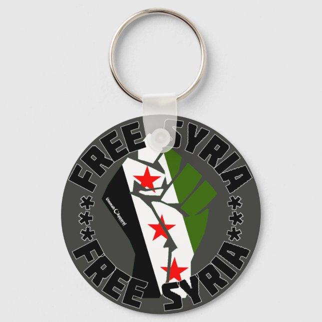 Free Syria Keychain (Front)