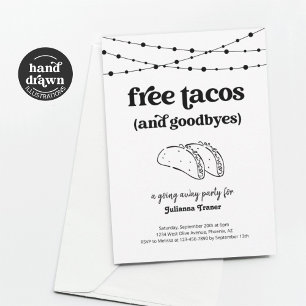 Free Taco Funny Partir Invitation De Fête