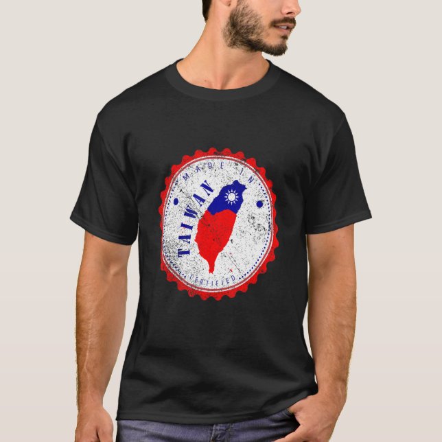 Free Taiwan Flag Safe Keep Independent I Love Not  T-Shirt (Front)