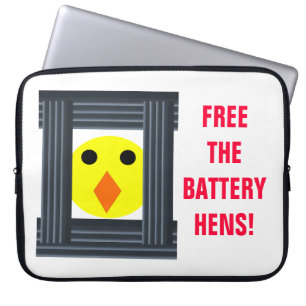 Free the Battery Hens Laptop Bag