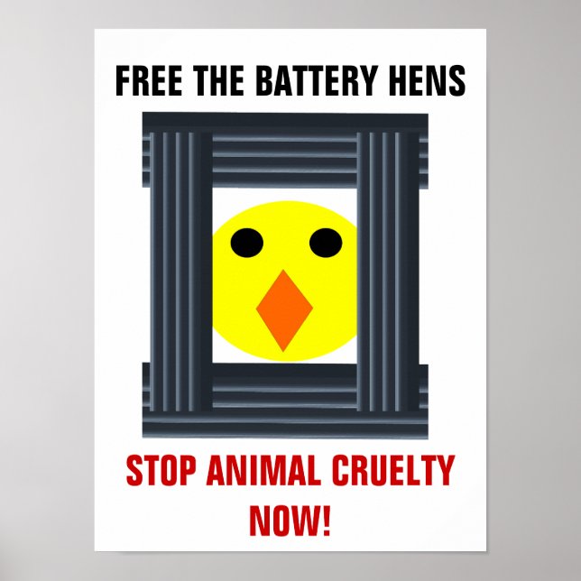 Free The Battery Hens Poster (Front)