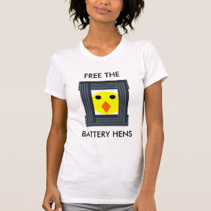 Free the Battery Hens Stop Animal Cruelty Now! Tee
