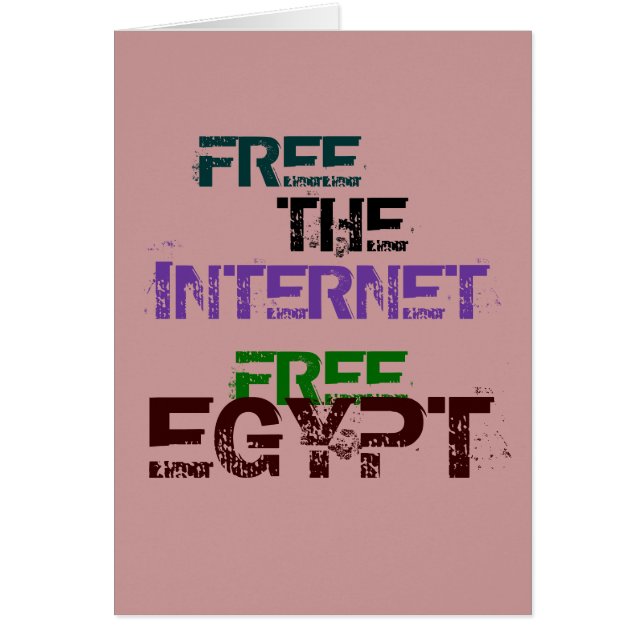 FREE THE INTERNET FREE EGYPT (Front)