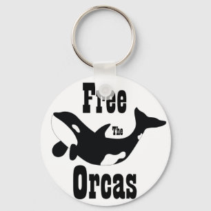 Free The Orcas Keychain