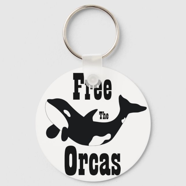 Free The Orcas Keychain (Front)