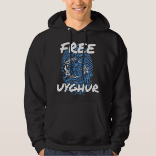 Free The Uyghurs Free Uyghur Uyghur Flag Save Uygh Hoodie