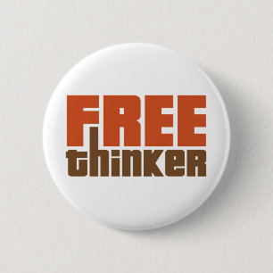 Free Thinker 2 Inch Round Button