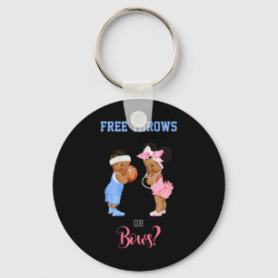 Free Throws or Bows Basketball Baby Keychain