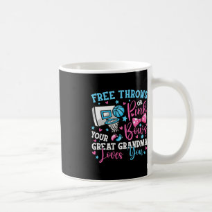 Free Throws or Pink Bows Great Grandma Loves You C Coffee Mug