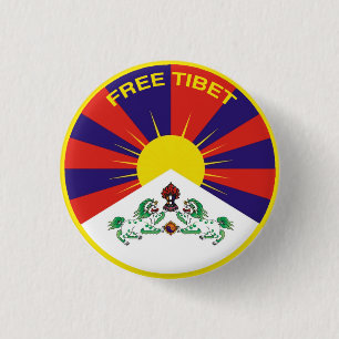 Free Tibet 1 Inch Round Button
