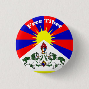 Free Tibet 1 Inch Round Button