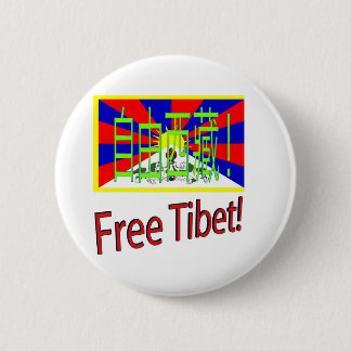 Free Tibet! 2 Inch Round Button
