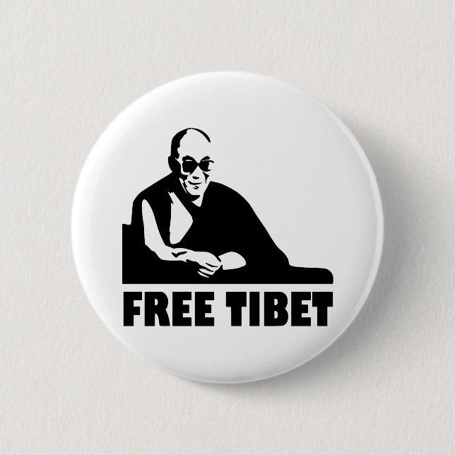 Free Tibet 2 Inch Round Button (Front)