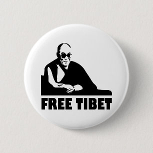 Free Tibet 2 Inch Round Button