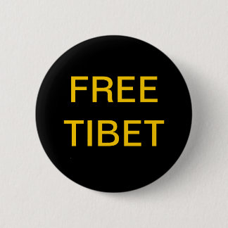 FREE TIBET 2 INCH ROUND BUTTON
