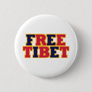 Free Tibet 2 Inch Round Button