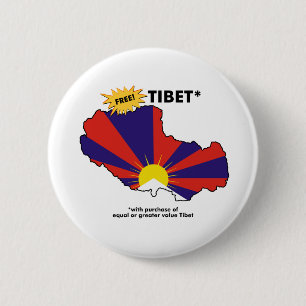 Free Tibet* 2 Inch Round Button