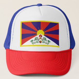 Free Tibet Flag - Peu Rangzen བོ ད ་ ང ་ Trucker Hat
