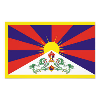 Free Tibet flag Photo Print